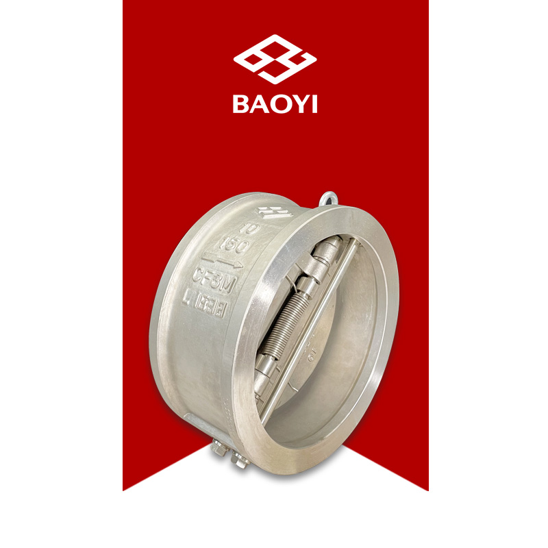 Butterfly double disc check valve